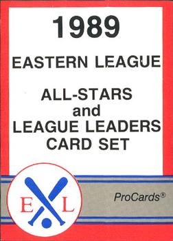1989 ProCards Eastern League All-Stars #1 Checklist Front