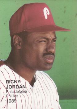 1989 Pacific Cards & Comics Rookies Superstars (unlicensed) #13 Ricky Jordan Front