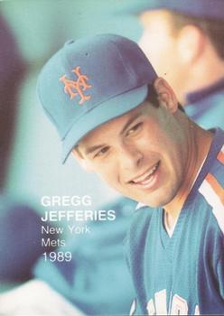 1989 Pacific Cards & Comics Rookies Superstars (unlicensed) #1 Gregg Jefferies Front