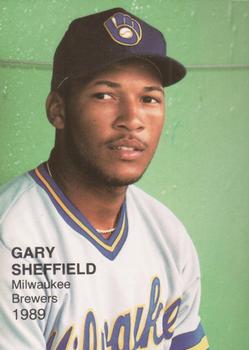 1989 Pacific Cards & Comics Rookies Superstars (unlicensed) #21 Gary Sheffield Front
