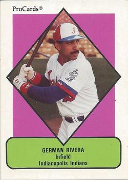 1990 ProCards AAA Promos #20 German Rivera Front