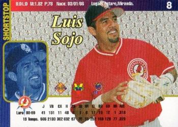 1999-00 Line Up Venezuelan Winter League #8 Luis Sojo Back