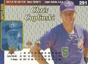 1999-00 Line Up Venezuelan Winter League #291 Chris Caplinski Back