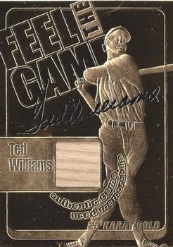 2000-01 Gold Collectibles 23K Game Used #NNO Ted Williams Front
