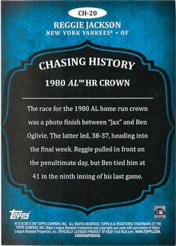2013 Topps - Chasing History #CH-20 Reggie Jackson Back