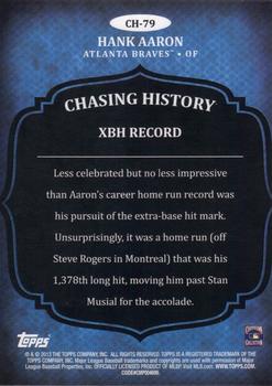 2013 Topps - Chasing History #CH-79 Hank Aaron Back