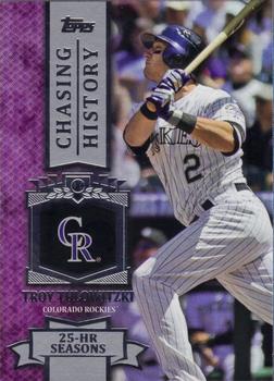 2013 Topps - Chasing History #CH-97 Troy Tulowitzki Front