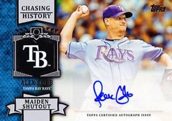2013 Topps - Chasing History Autographs #CHA-AC Alex Cobb Front