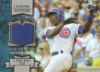 2013 Topps - Chasing History Relics #CHR-AS Alfonso Soriano Front