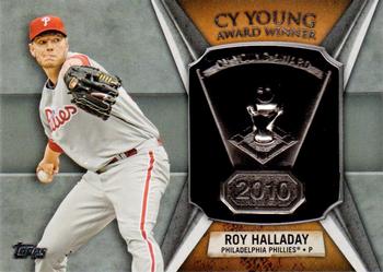 2013 Topps - Cy Young Award Winners Trophy #CY-RH2 Roy Halladay Front