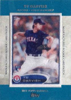2013 Topps - Manufactured Rookie Card Patch #RCP-25 Yu Darvish Front