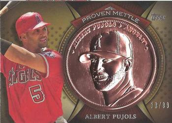 2013 Topps - Proven Mettle Coins Copper #PMC-AP Albert Pujols Front