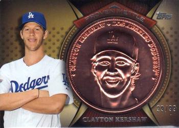 2013 Topps - Proven Mettle Coins Copper #PMC-CK Clayton Kershaw Front