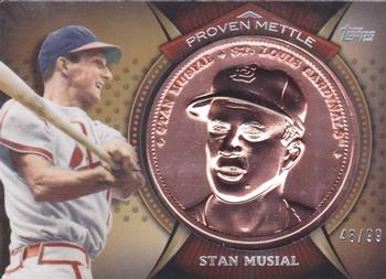 2013 Topps - Proven Mettle Coins Copper #PMC-SM Stan Musial Front