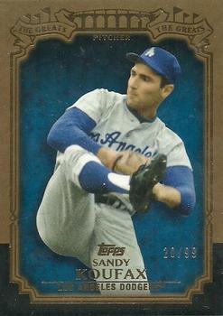 2013 Topps - The Greats Gold #TG-24 Sandy Koufax Front
