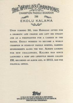 2013 Topps Allen & Ginter #296 Ekolu Kalama Back