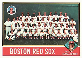 1976 Topps #118 Boston Red Sox / Darrell Johnson Front