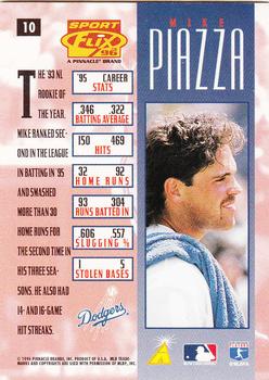 1996 Sportflix #10 Mike Piazza Back