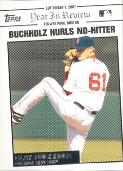 2008 Topps Updates & Highlights - Year in Review #YR151 Clay Buchholz Front