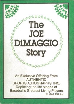 1983 ASA The Joe DiMaggio Story #NNO Joe DiMaggio Back