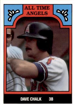 1986 TCMA All-Time California Angels - Color #4-ANG Dave Chalk Front