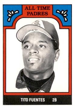 1986 TCMA All-Time San Diego Padres - Color #2-PAD Tito Fuentes Front