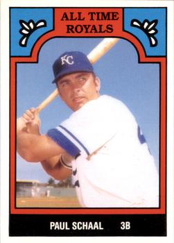 1986 TCMA All-Time Kansas City Royals - Color #4-ROY Paul Schaal Front