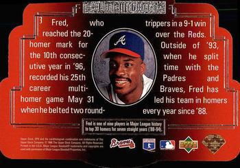 1996 SPx #3 Fred McGriff Back