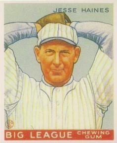 1983 Galasso 1933 Goudey Reprint #73 Jesse Haines Front