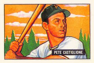1986 Card Collectors 1951 Bowman (Reprint) #17 Pete Castiglione Front