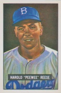 1986 Card Collectors 1951 Bowman (Reprint) #80 Pee Wee Reese Front