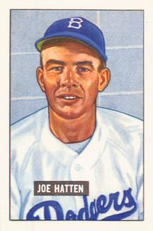 1986 Card Collectors 1951 Bowman (Reprint) #190 Joe Hatten Front
