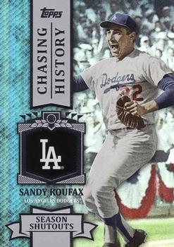 2013 Topps - Chasing History Silver Foil #CH-69 Sandy Koufax Front