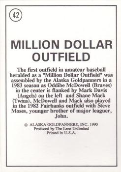 1990 Alaska Goldpanners Stars of the 90s #42 Mark Davis / Oddibe McDowell / Shane Mack Back