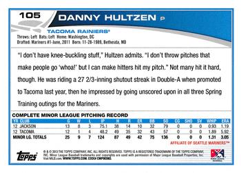 2013 Topps Pro Debut #105 Danny Hultzen Back
