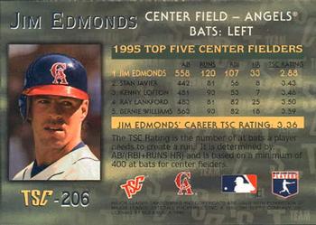 1996 Stadium Club #206 Jim Edmonds Back