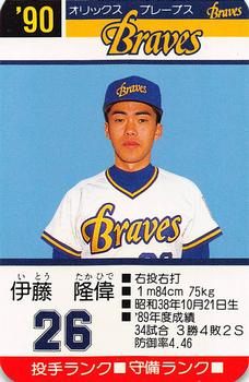 1990 Takara Orix Braves #26 Takahide Ito Front