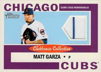 2013 Topps Heritage - Clubhouse Collection Relics #CCR-MG Matt Garza Front