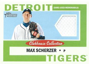 2013 Topps Heritage - Clubhouse Collection Relics #CCR-MS Max Scherzer Front