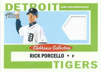 2013 Topps Heritage - Clubhouse Collection Relics #CCR-RP Rick Porcello Front