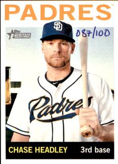 2013 Topps Heritage - Mini #467 Chase Headley Front