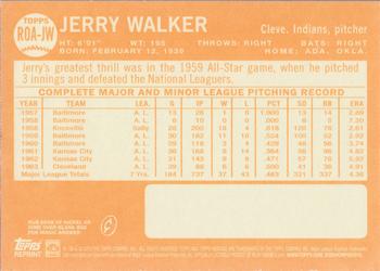 2013 Topps Heritage - Real One Autographs #ROA-JW Jerry Walker Back