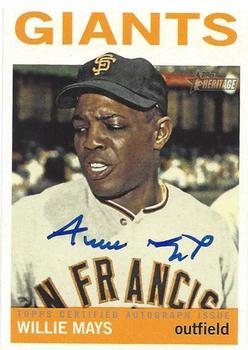 2013 Topps Heritage - Real One Autographs #ROA-WM Willie Mays Front