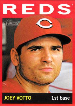 2013 Topps Heritage - Red Border #425 Joey Votto Front