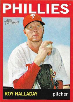 2013 Topps Heritage - Red Border #462 Roy Halladay Front