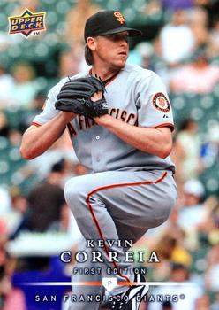 2008 Upper Deck First Edition #93 Kevin Correia Front