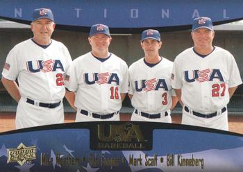 2008 Upper Deck USA Baseball Box Set #26 Coaches Front