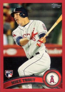 2011 Topps Update - Target Red Border #US175 Mike Trout Front