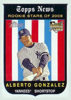 2008 Topps Heritage #127 Alberto Gonzalez Front