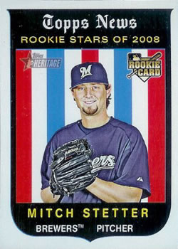 2008 Topps Heritage #135 Mitch Stetter Front